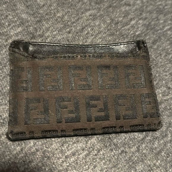 Fendi Accessories - Vintage Fendi Zucca Cardholder. Material: leather and canvas(Authentic).
